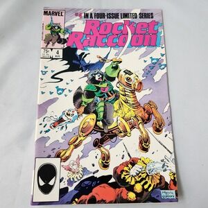 Marvel Rocket Raccoon Issue #4 Comic Book Limited Series 1985 August NM Original